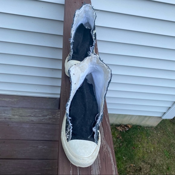 Converse CT Sketched Hi Black / White 100033f Shoes Barely Used Size 5 - Picture 10 of 10